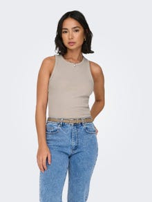 ONLY Glimmer tanktop -Pumice Stone - 15325975