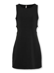 ONLY Midi o-hals kjole -Black - 15326050