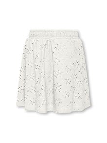 ONLY Broderie anglaise nederdel  -Cloud Dancer - 15326114