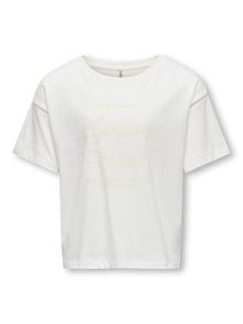 ONLY O-hals t-shirt -Cloud Dancer - 15326156