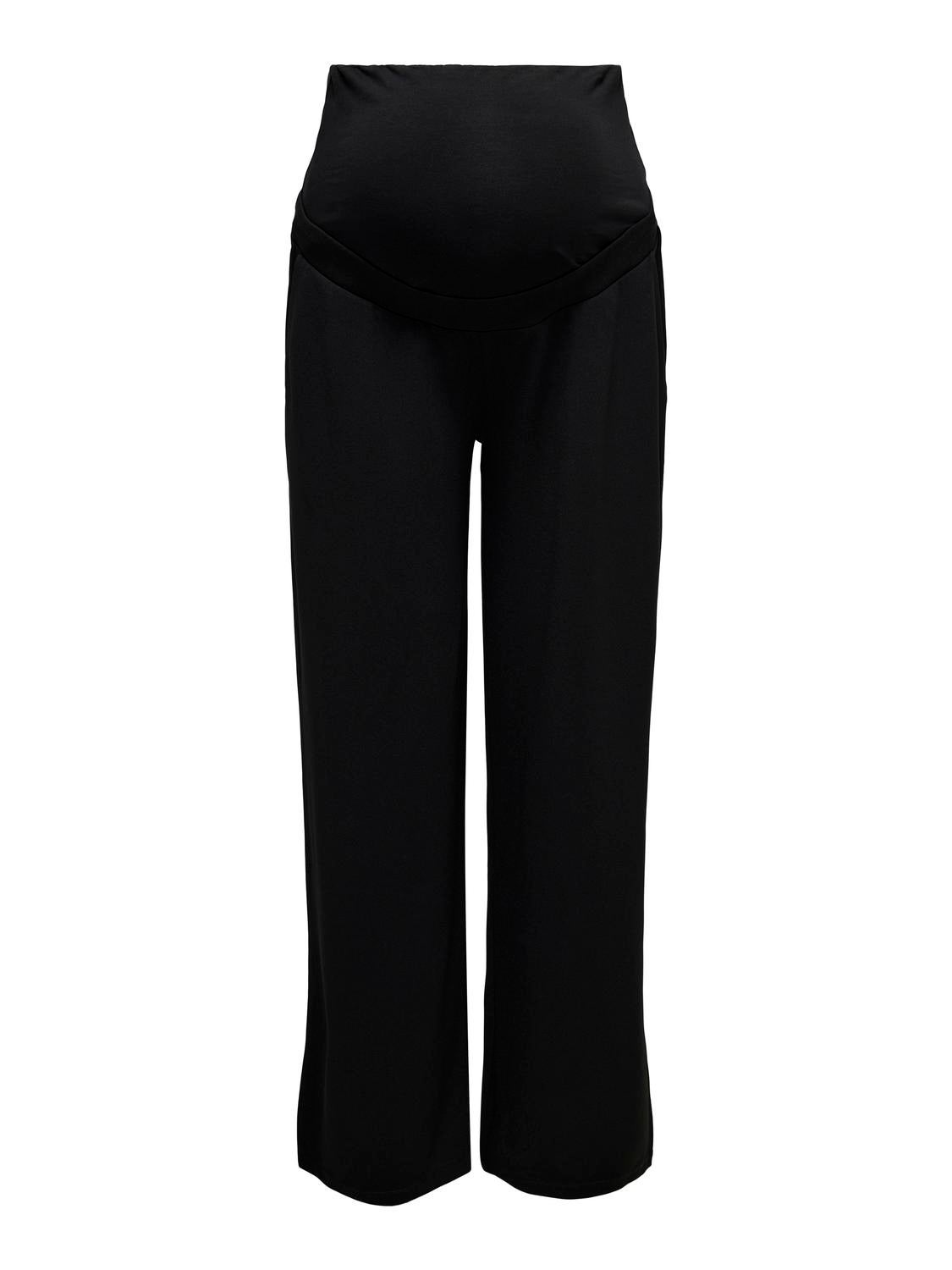 Pantalons Regular Fit Grossesse, Noir