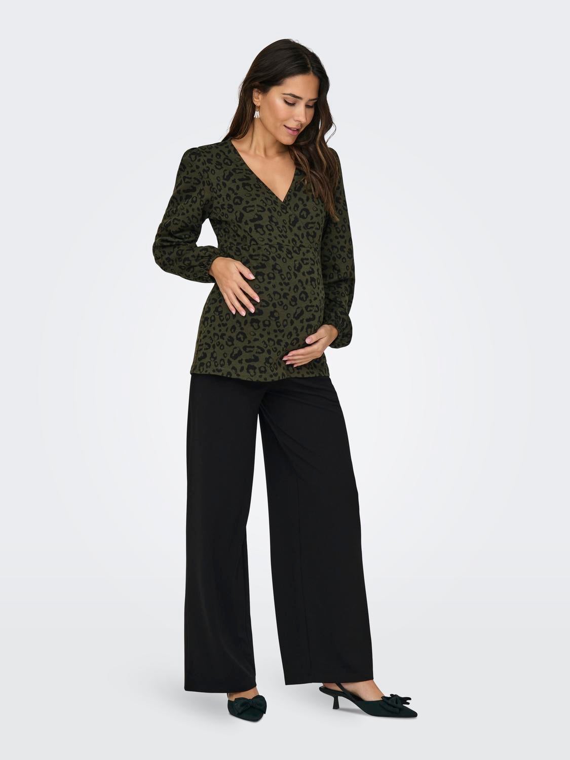 Buy HYPERNATION Women's Black High-Rise Maternity Trousers (Small) at  Amazon.in