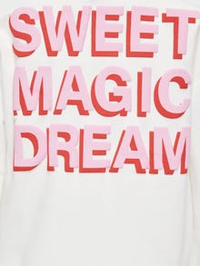 ONLY KOGSMILLA Sweatshirt -Cloud Dancer - 15326221