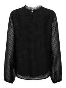 ONLY Tops Regular Fit Col rond Manches volumineuses -Black - 15326250