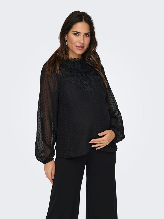 ONLY Mama 2-layer lace top - 15326250