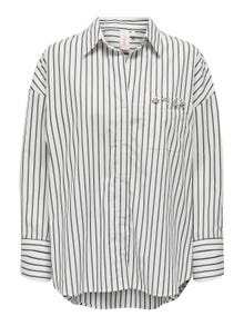 ONLY Regular fit Overhemd kraag Manchetten met knoop Overhemd -Cloud Dancer - 15326261