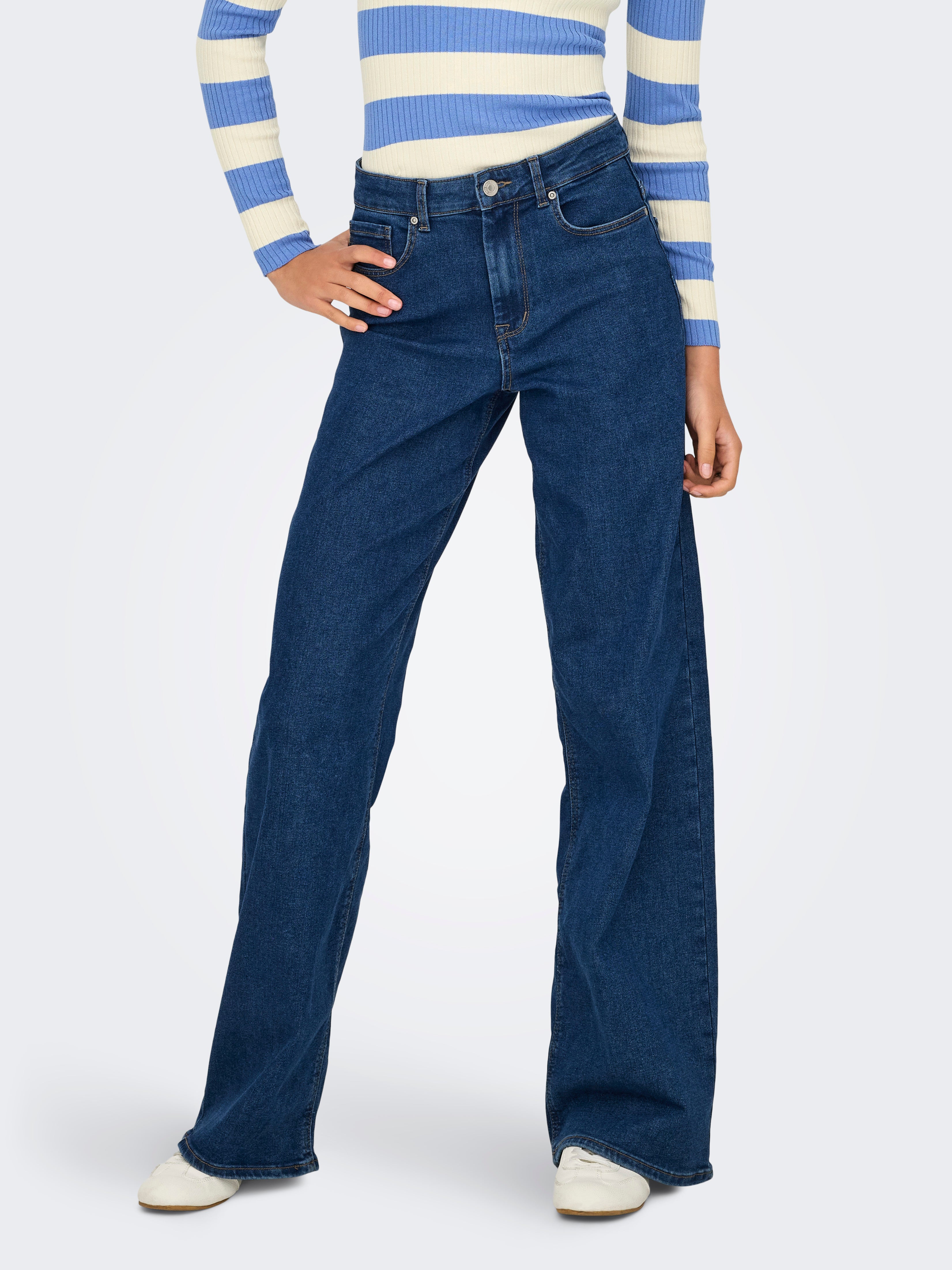 Onlsanna Hohe Taille Weiter Beinschnitt Jeans