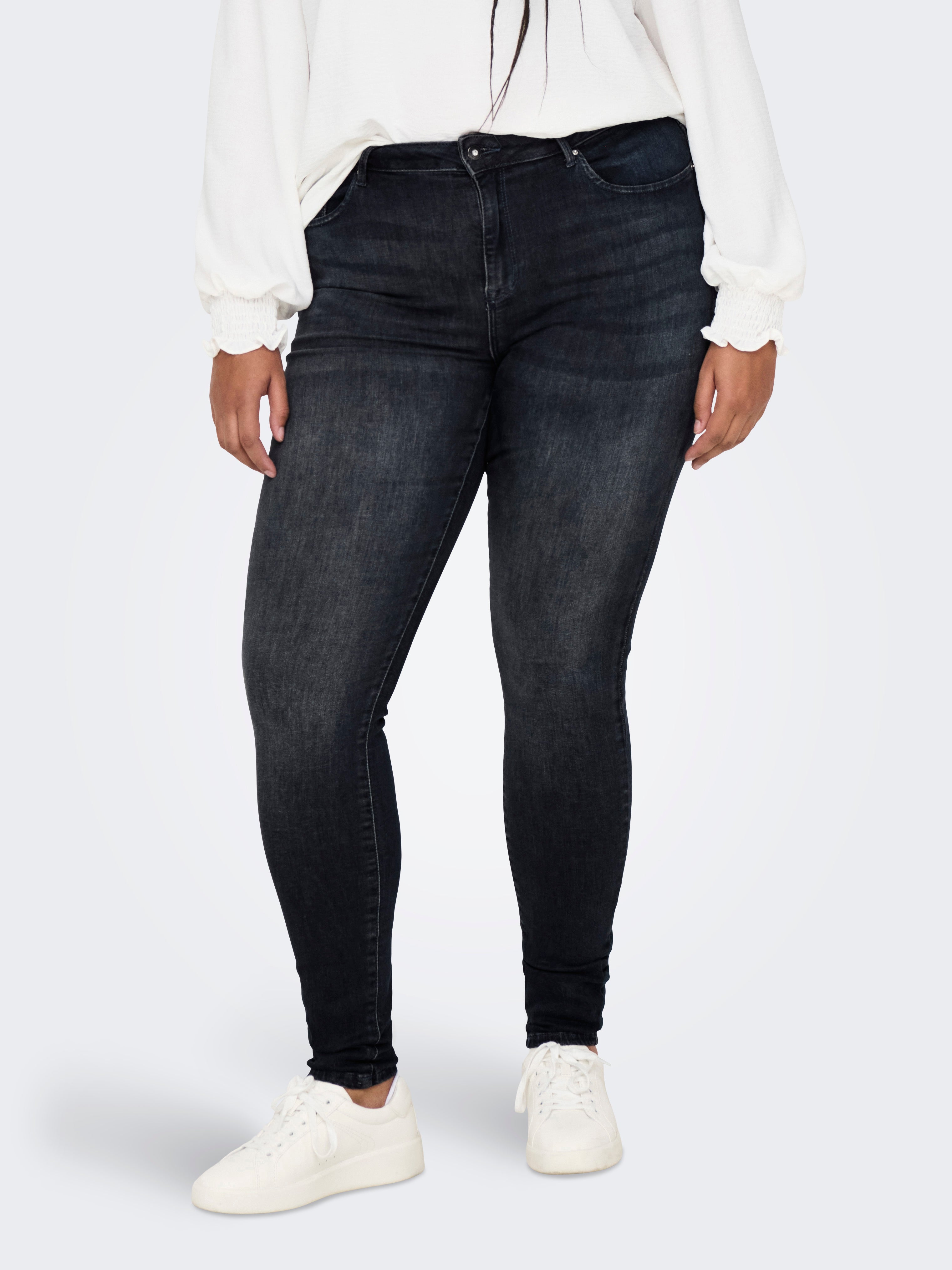 Caremma Mittlere Taille Skinny Fit Jeans