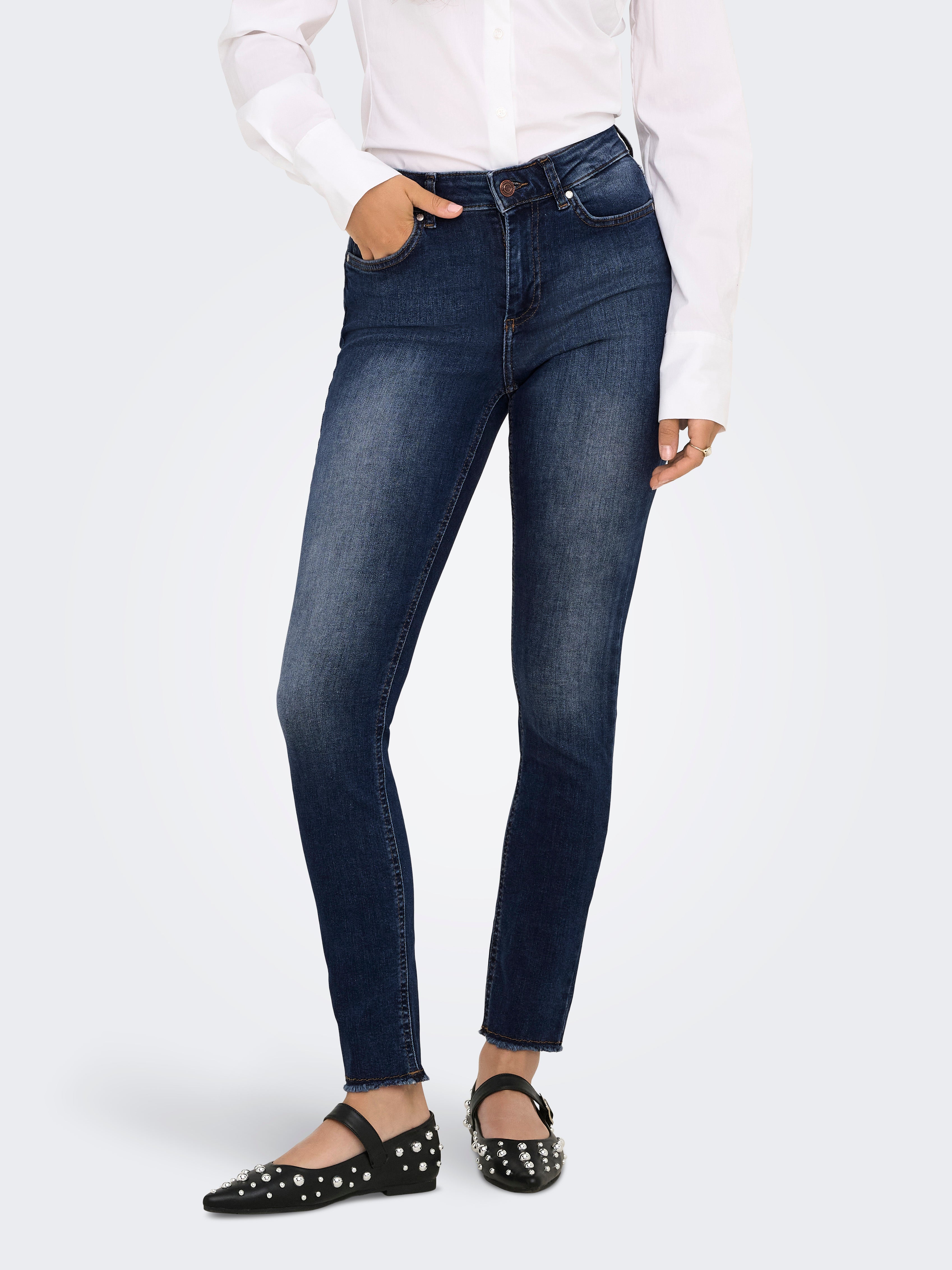 Onlblush Mittlere Taille Skinny Fit Jeans