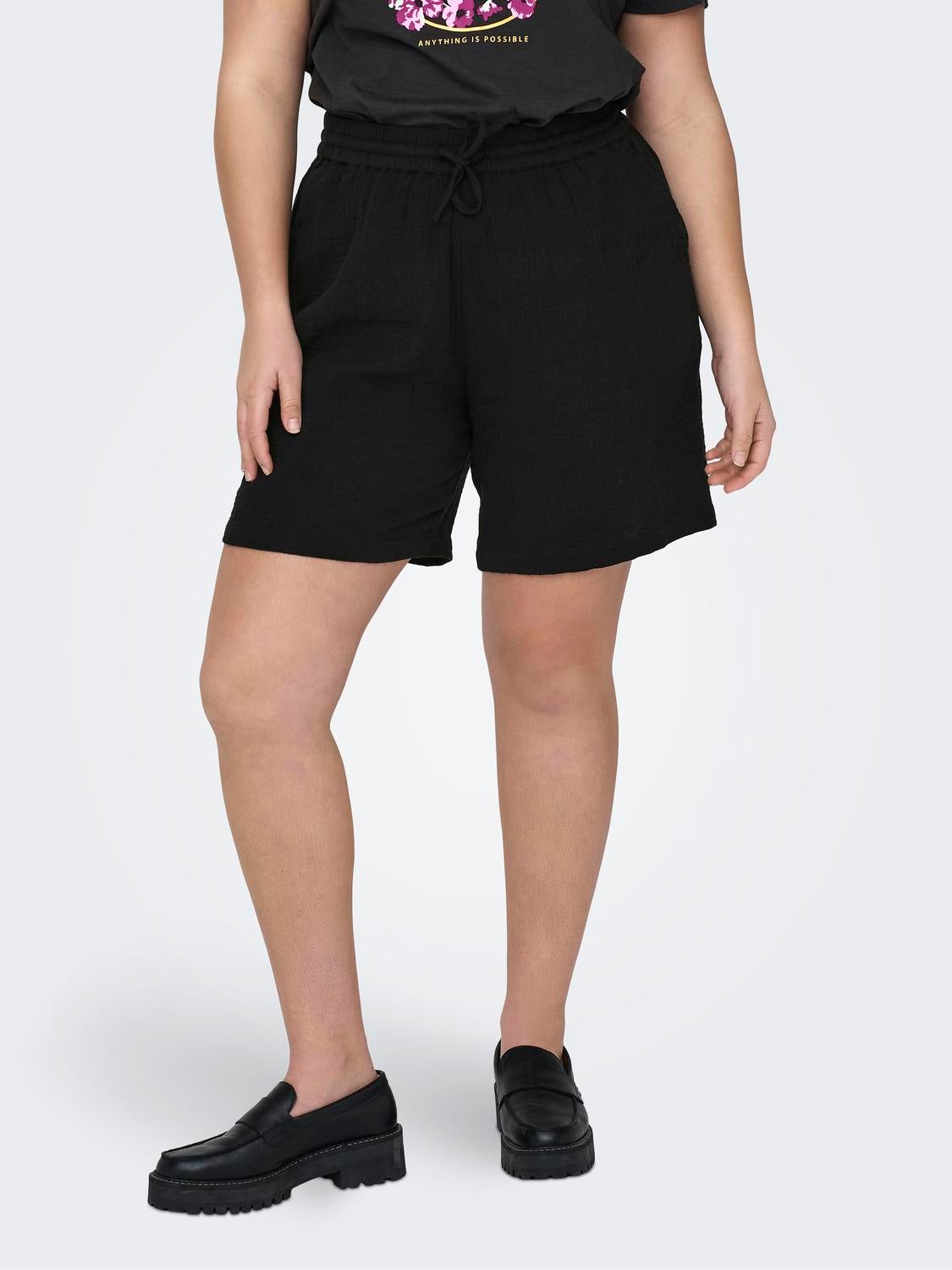 Carthyra Hohe Taille Normal Geschnitten Shorts