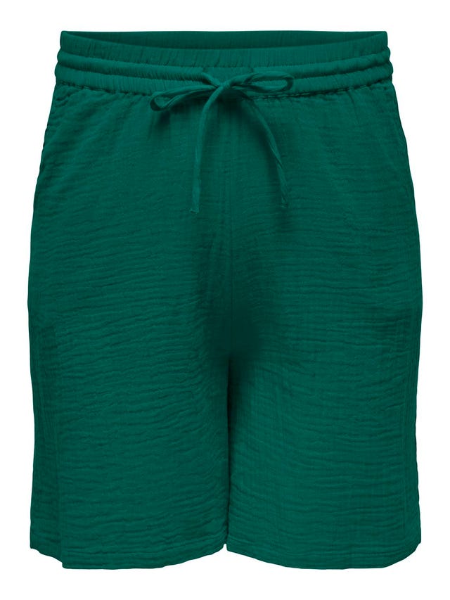 ONLY Curvy shorts med høj talje  - 15326380