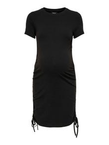 ONLY Mama kortærmet kjole -Black - 15326400