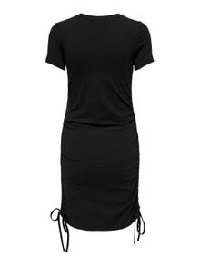 ONLY Mama kortærmet kjole -Black - 15326400