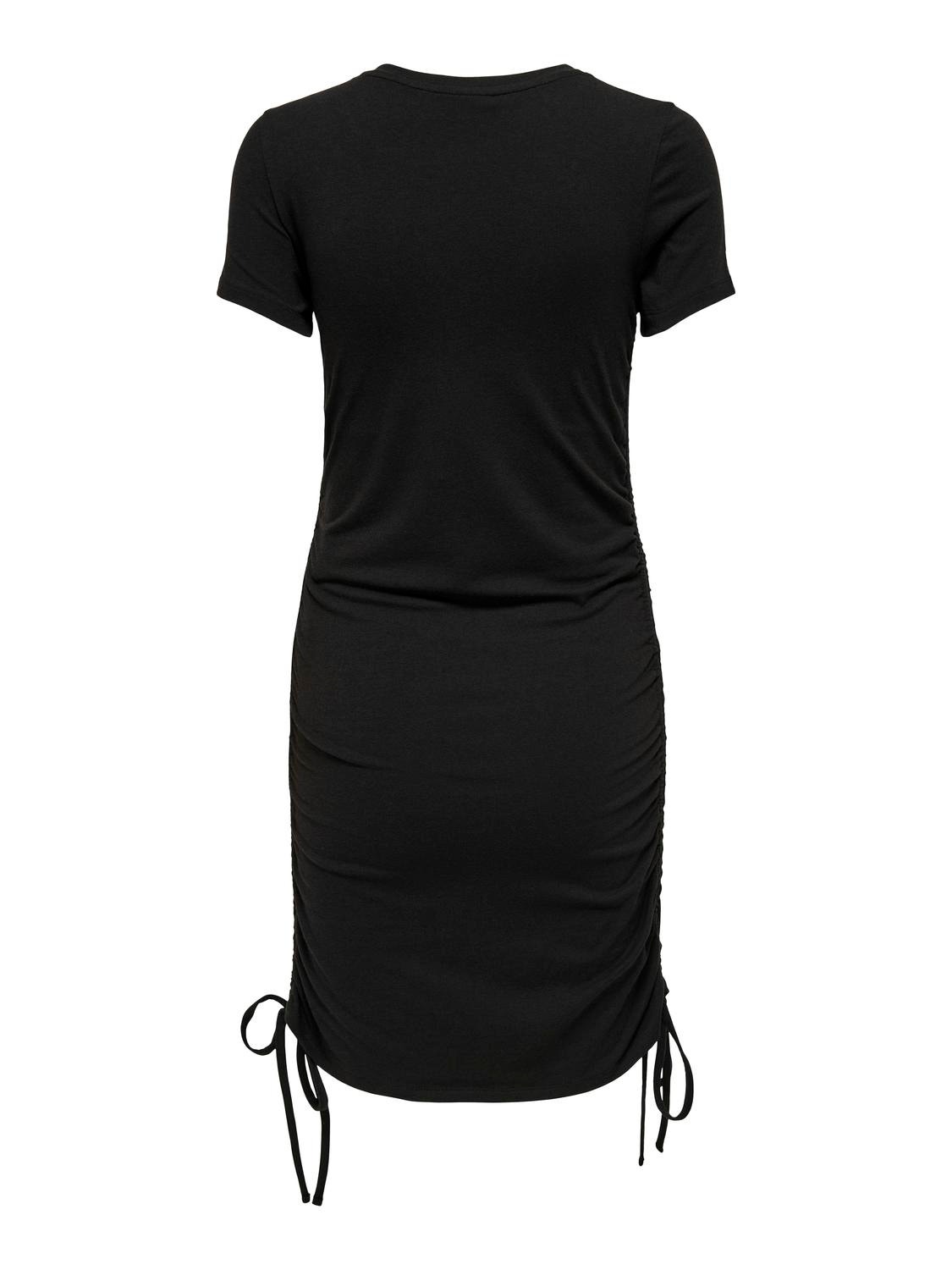 ONLY Regular Fit Round Neck Short dress -Black - 15326400