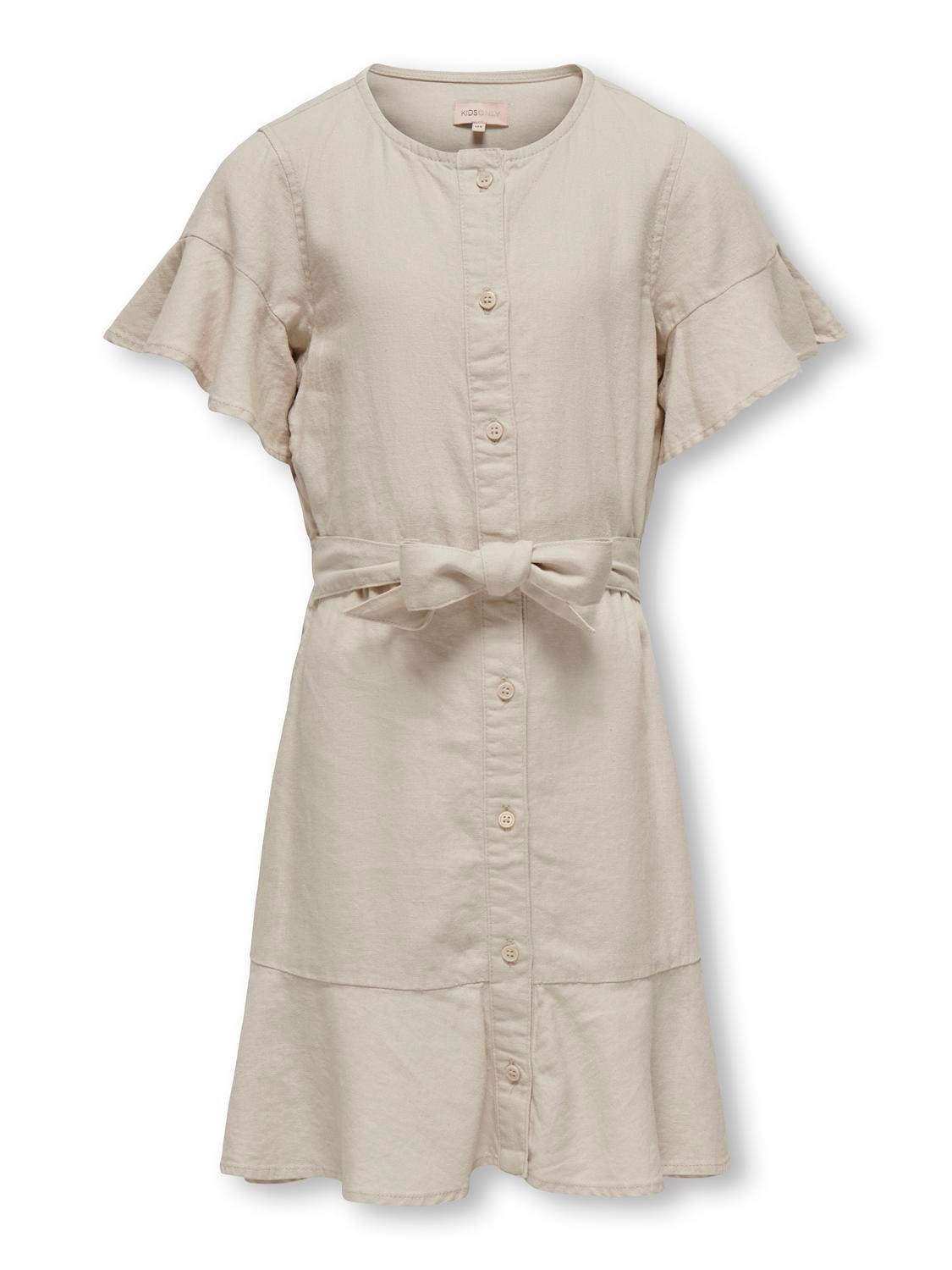 ONLY Kort kjole med bælte -Moonbeam - 15326401