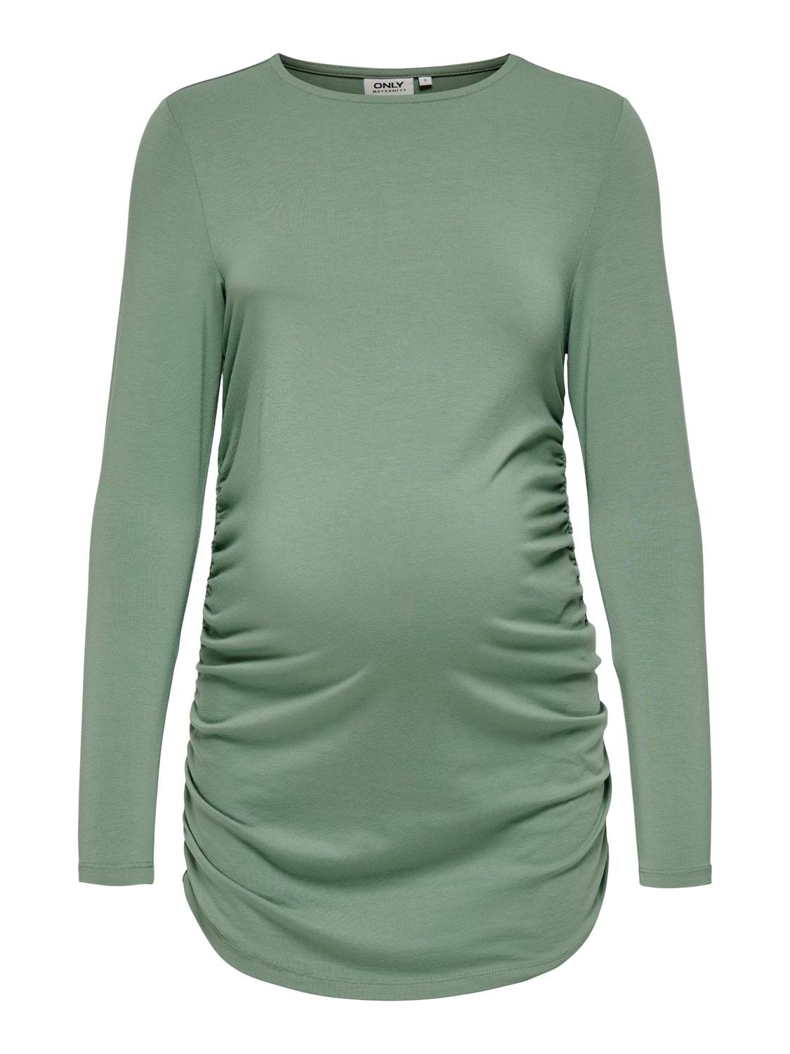 ONLY Regular Fit O-hals Topp -Hedge Green - 15326403
