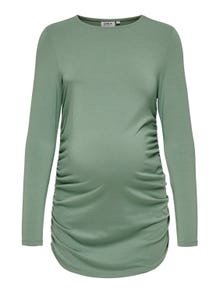 ONLY Regular Fit Round Neck Top -Hedge Green - 15326403
