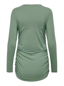 ONLY Regular Fit Round Neck Top -Hedge Green - 15326403