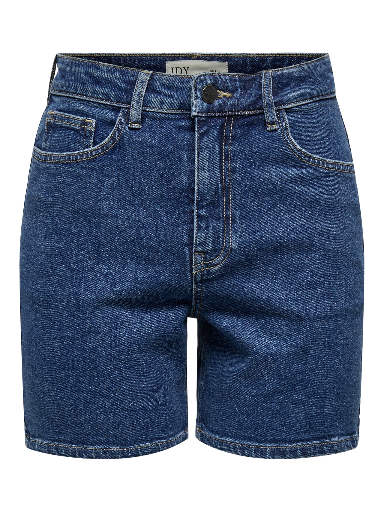 ONLY Denimshorts med høj talje  -Dark Blue Denim - 15326450