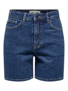 ONLY Shorts Corte regular -Dark Blue Denim - 15326450