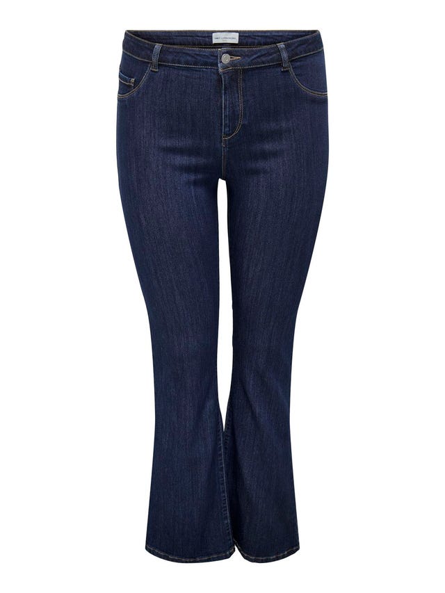 ONLY CARThunder Mid Waist Flared Jeans - 15326578