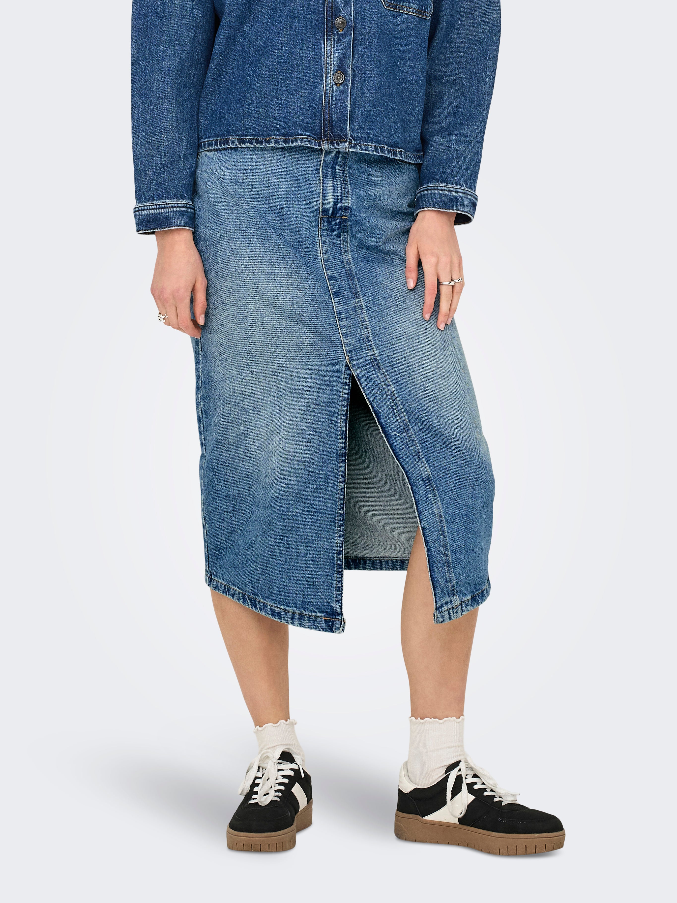Onlenya Denim Midirock
