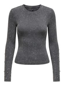 ONLY Normal geschnitten Rundhals Top -Black - 15326874