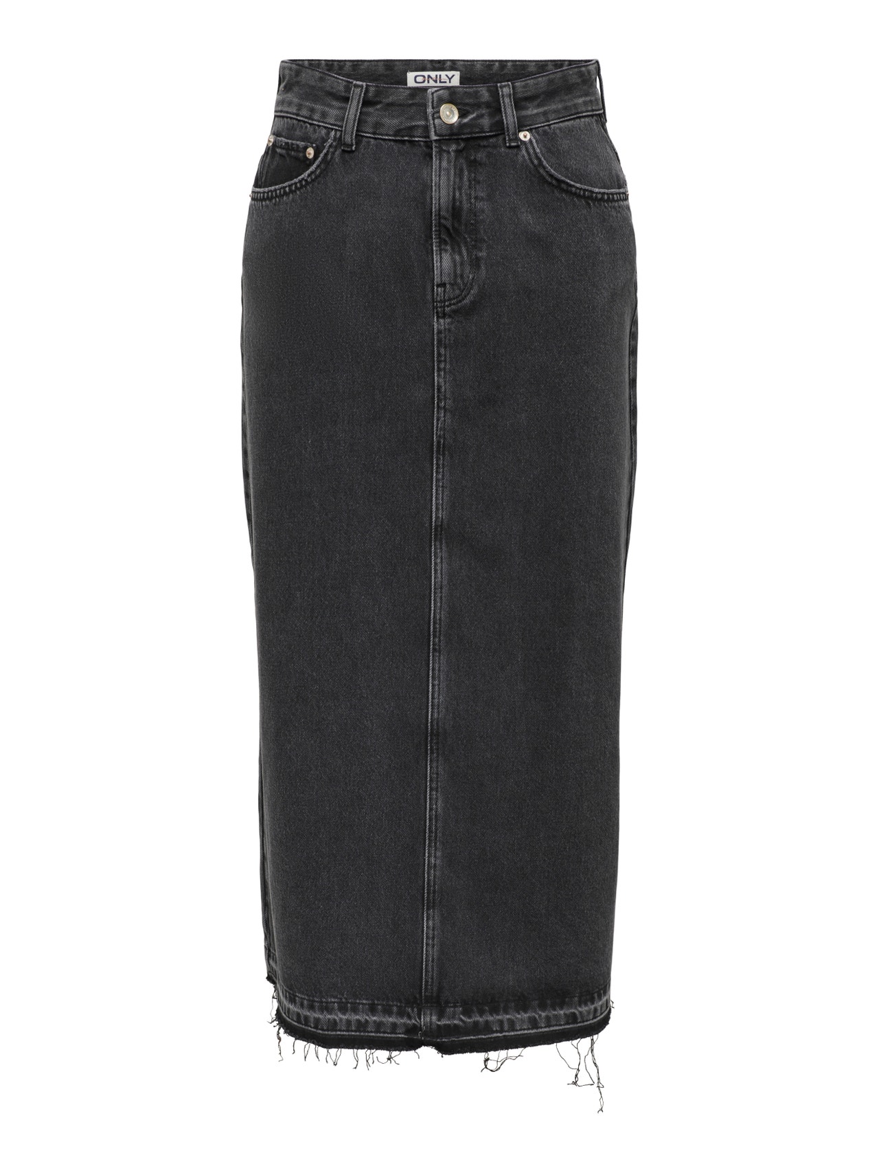 ONLY ONLNELIA Τζιν Μακριά φούστα -Washed Black - 15326915