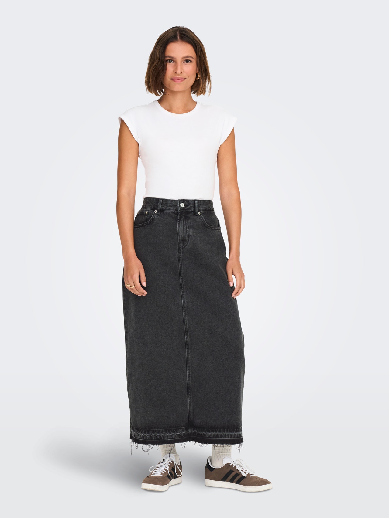 ONLY ONLNELIA Τζιν Μακριά φούστα -Washed Black - 15326915