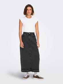 ONLY ONLNELIA Τζιν Μακριά φούστα -Washed Black - 15326915