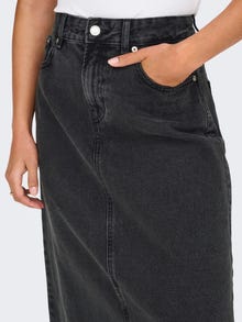ONLY ONLNELIA Τζιν Μακριά φούστα -Washed Black - 15326915