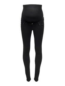 ONLY OLMBELLY REGULAR Waist ZIP SKINNY Jeans -Black Denim - 15326962