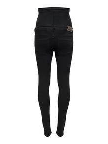 ONLY OLMBELLY REGULAR Waist ZIP SKINNY Jeans -Black Denim - 15326962