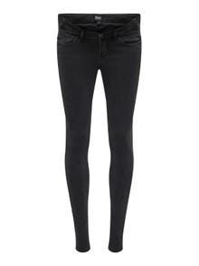ONLY Skinny Fit Mittlere Taille Jeans -Black Denim - 15326965