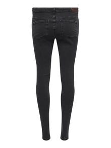 ONLY Skinny Fit Middels høy midje Jeans -Black Denim - 15326965