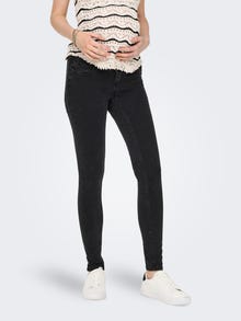 ONLY Jeans Skinny Fit Taille moyenne -Black Denim - 15326965