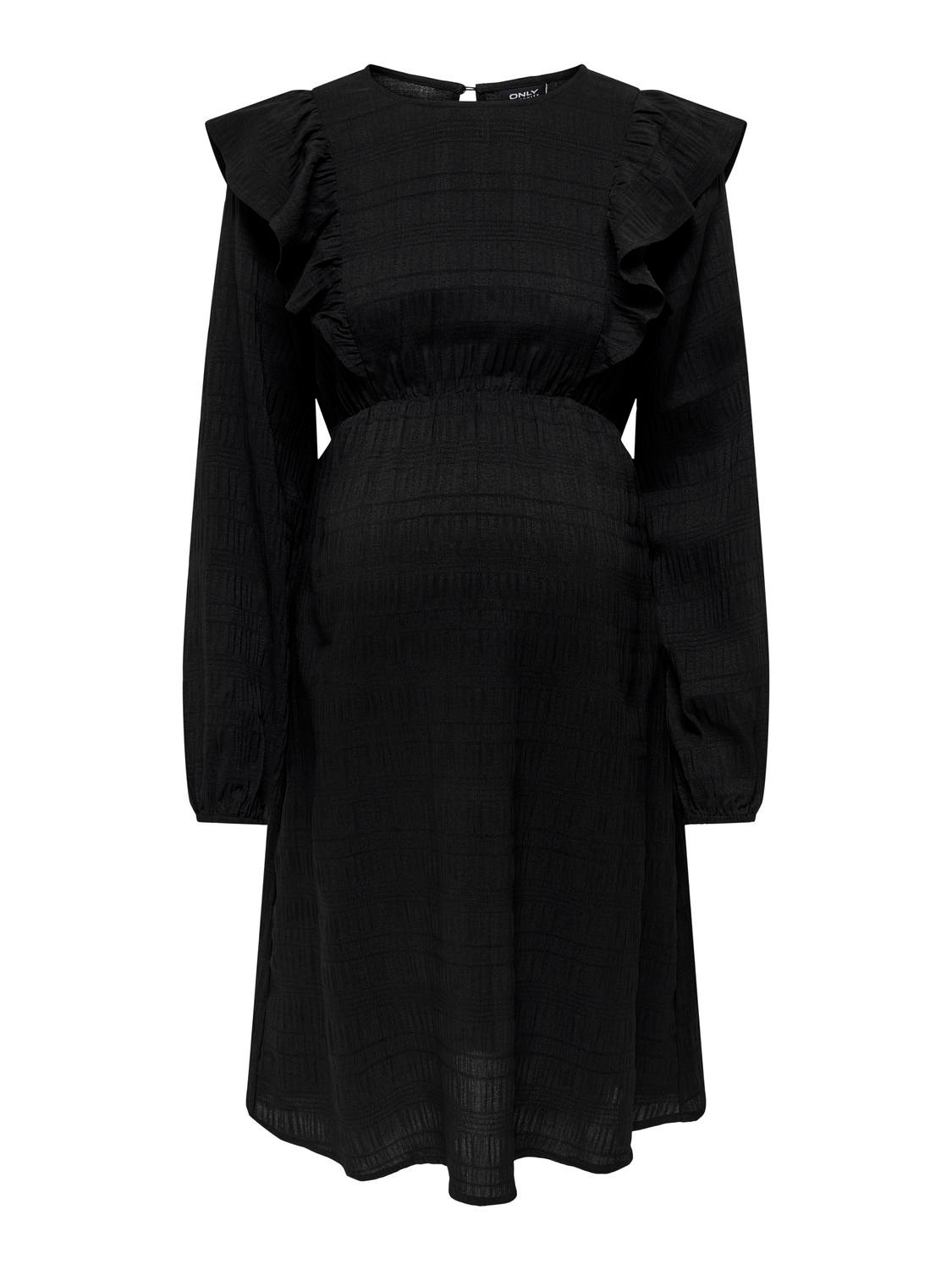 ONLY Mama o-neck dress -Black - 15326973