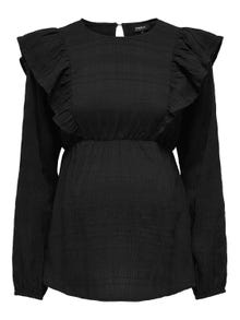 ONLY Mama o-neck top -Black - 15326975