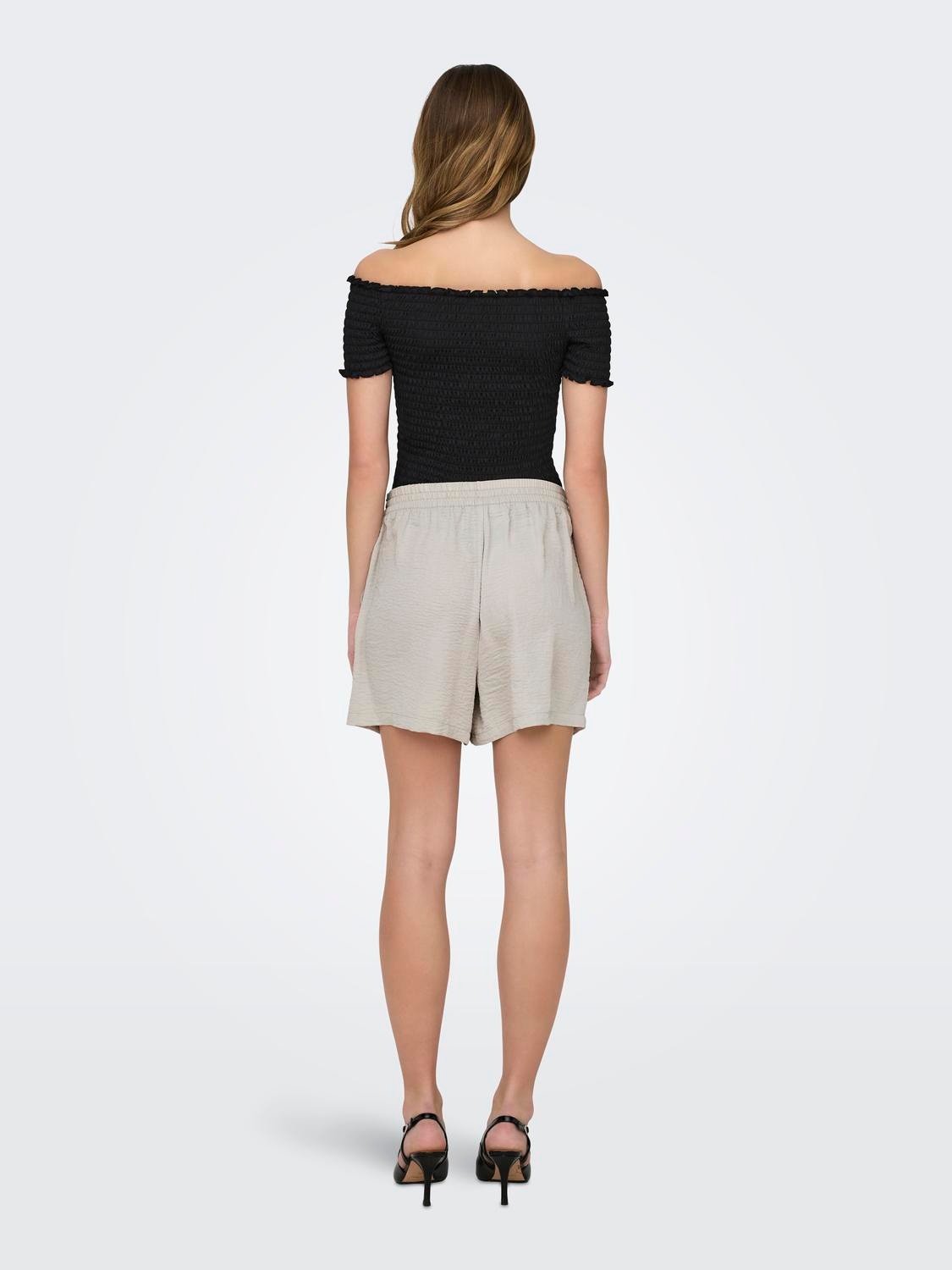 ONLY Shorts with mid waist -Chateau Gray - 15326999