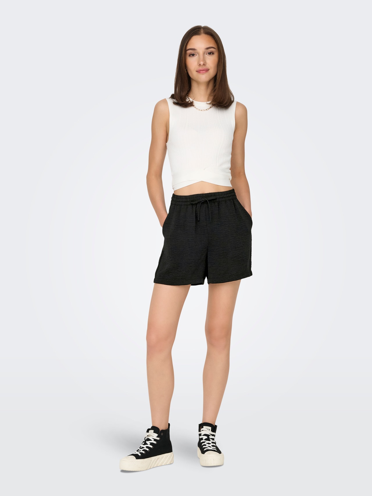 ONLY Shorts Regular Fit Taille moyenne -Black - 15326999