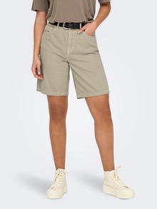 ONLY Shorts med mellemhøj talje  -Plaza Taupe - 15327036