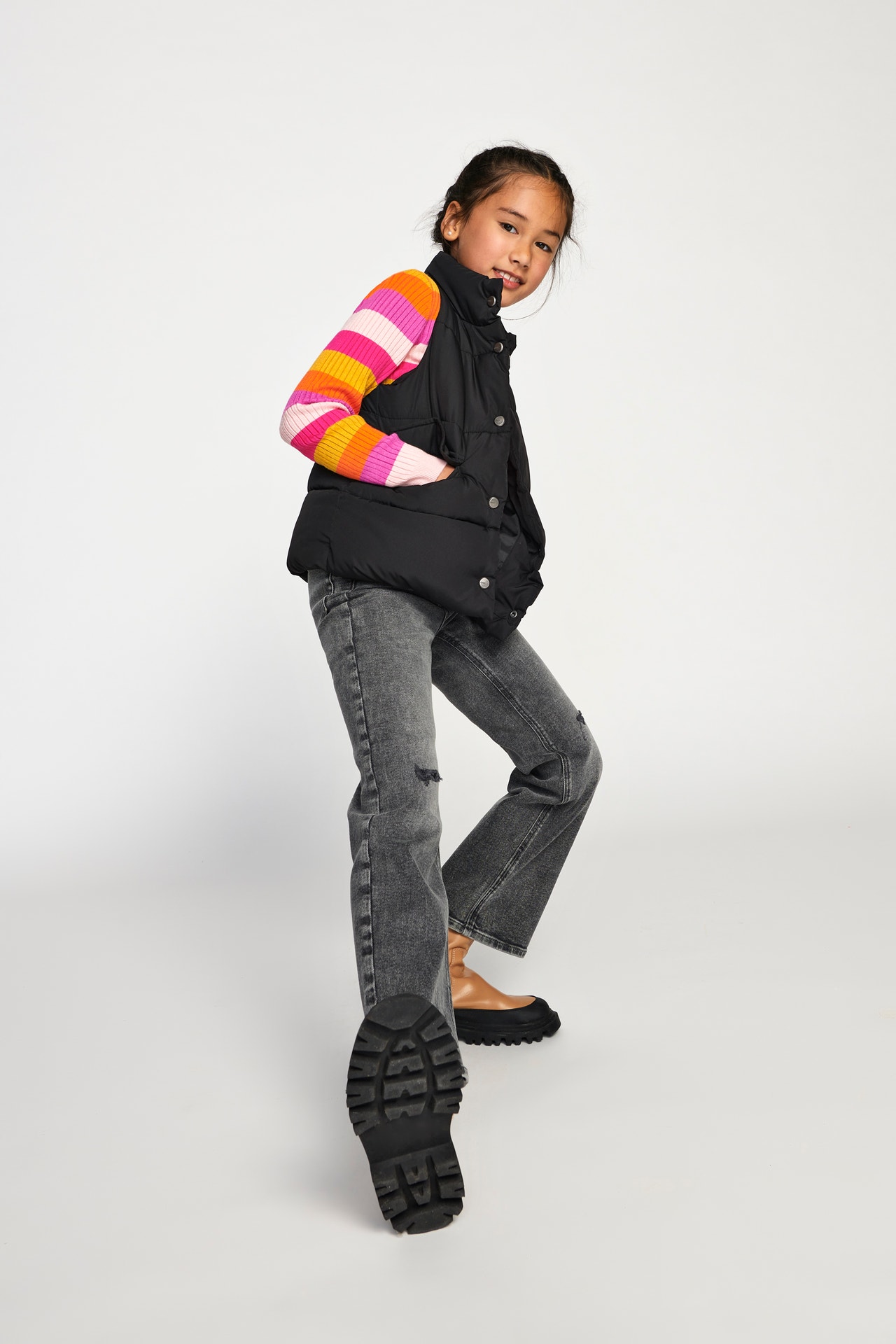 ONLY KOGJUICY Plačios klešnės Džinsai -Medium Grey Denim - 15327037