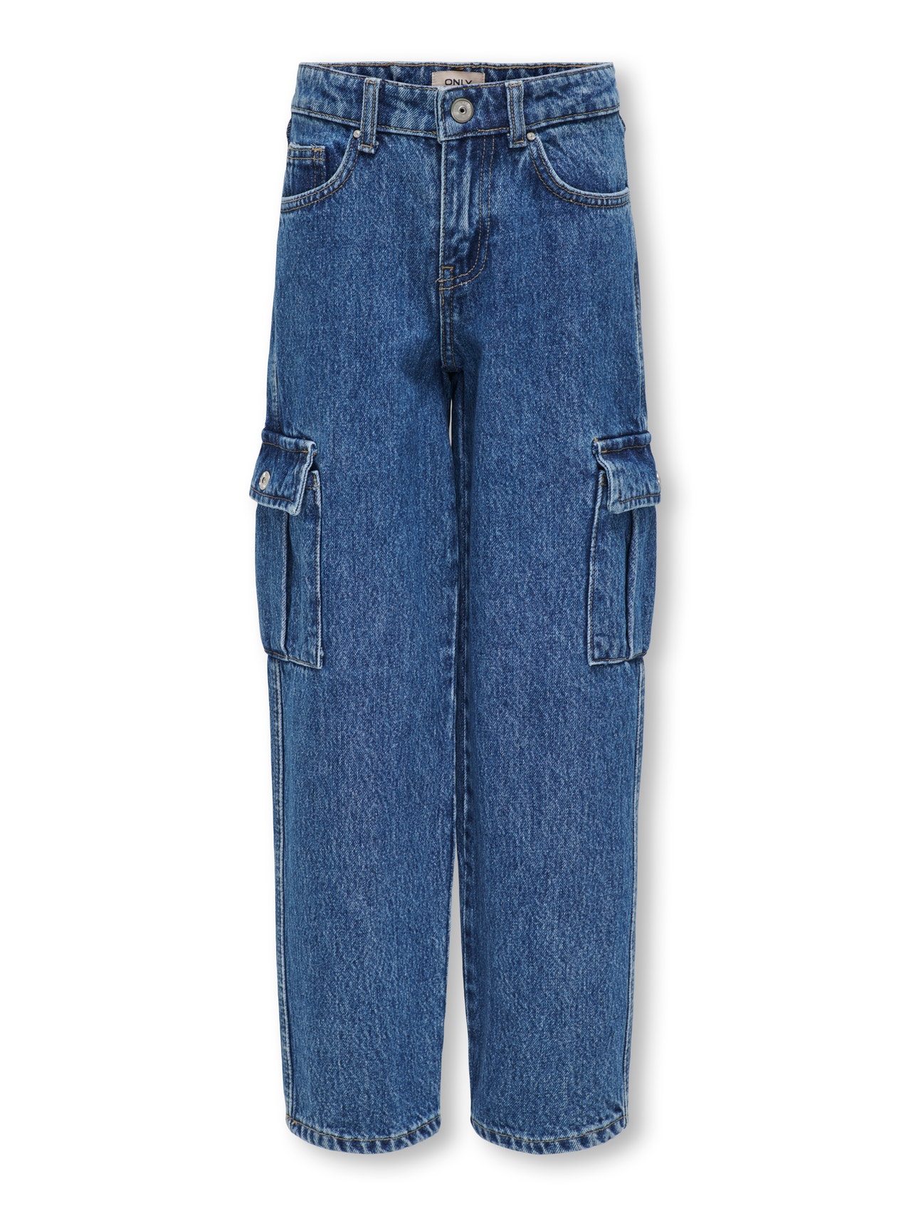 ONLY Wide Carrot Kogharmony Azg Noos-Cargo breed, rood voor dames, Lichtblauwe denim, 140 ONLY Wide Carrot Kogharmony Azg Noos-Cargo breed, rood voor dames, Lichtblauwe denim, 140