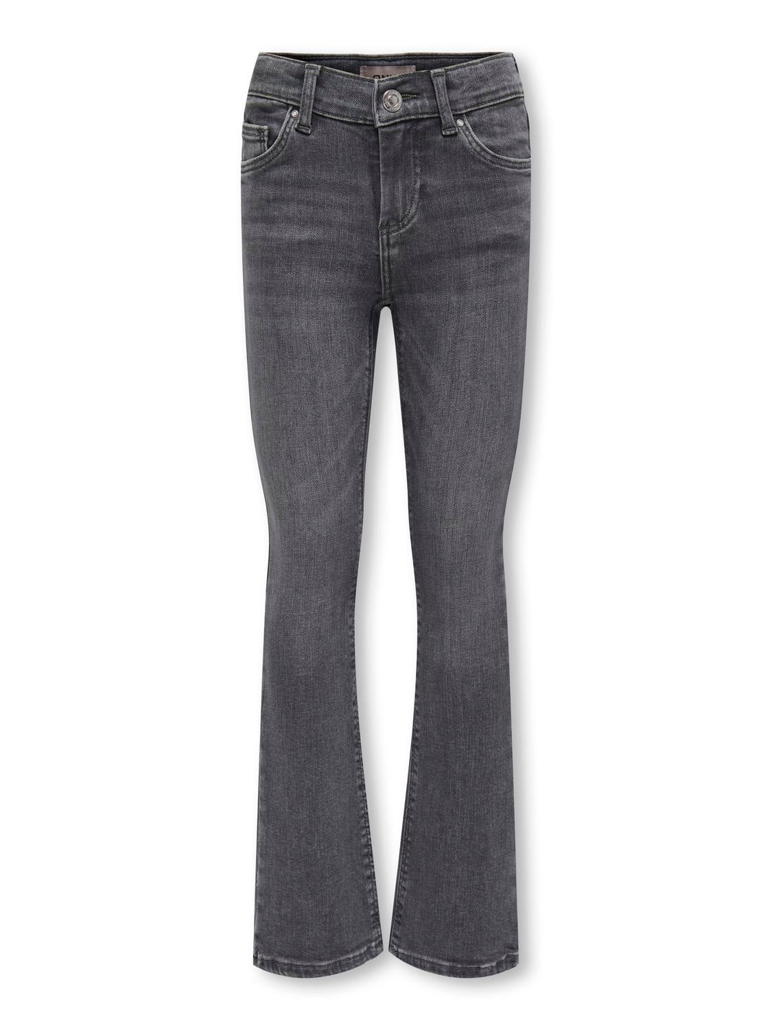 Kogblush Mittlere Taille Ausgestellt Jeans