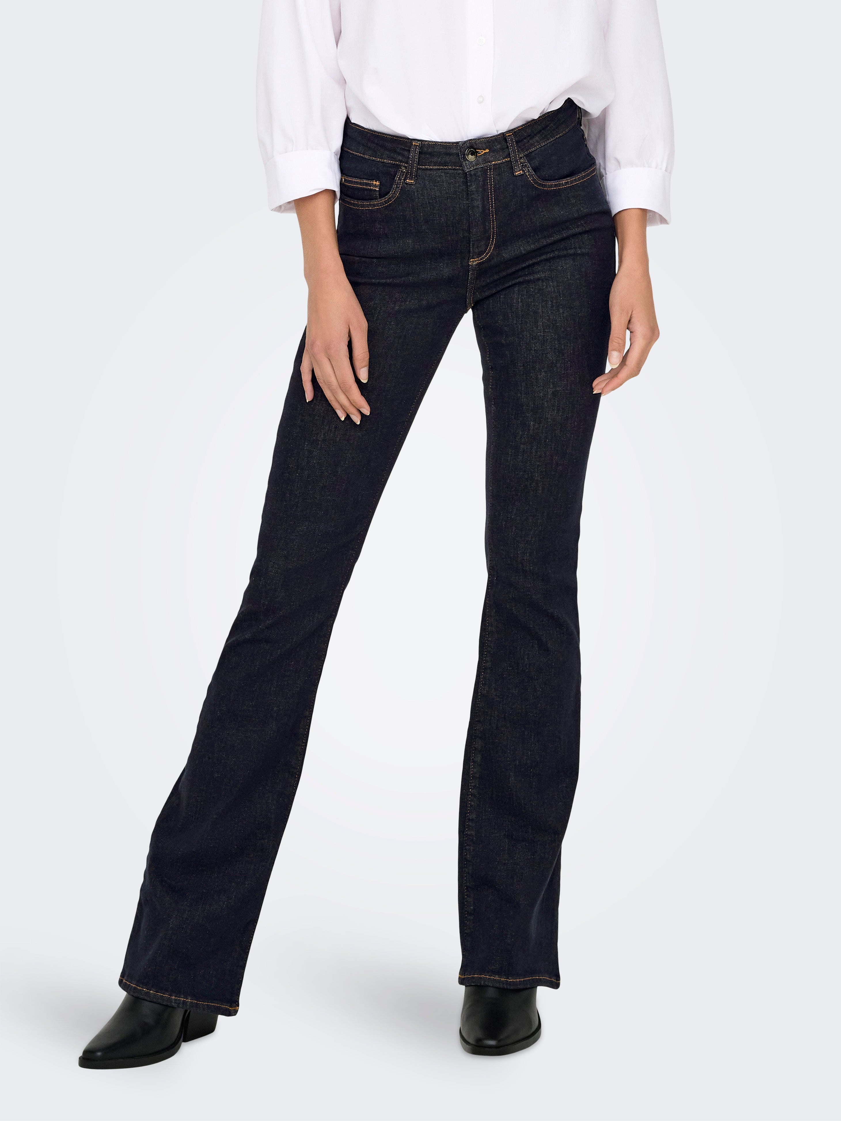 Onlblush Mittlere Taille Ausgestellt Jeans