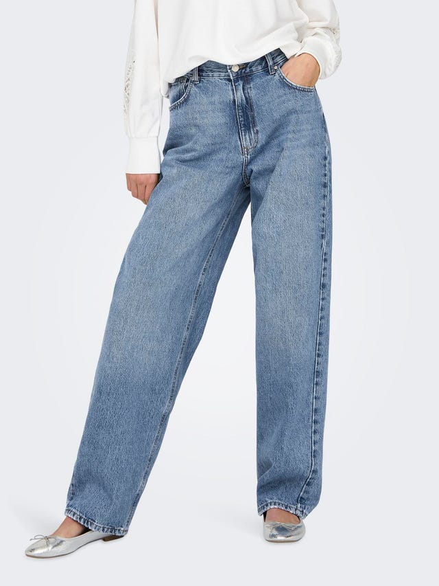 ONLY Baggy Fit Niedrige Taille Jeans - 15327177