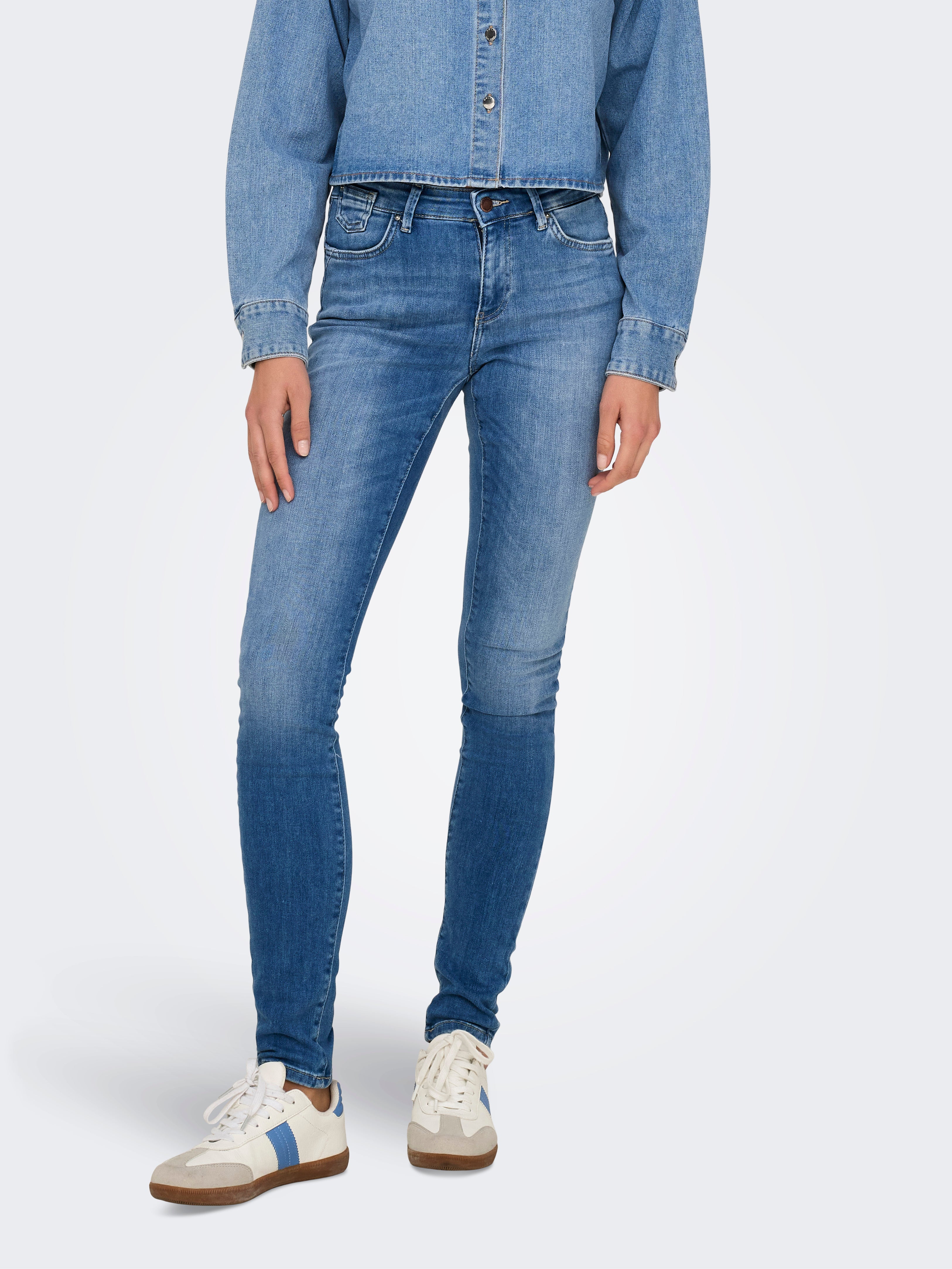 Onlblush Mittlere Taille Skinny Fit Jeans