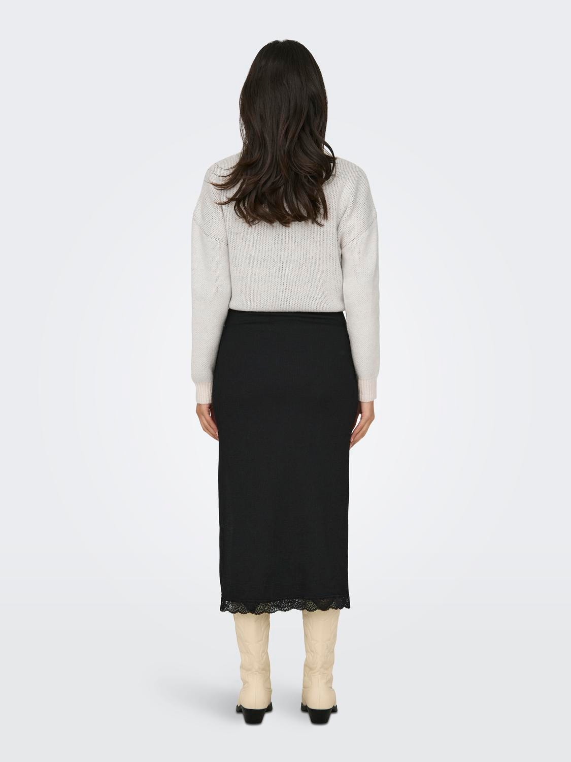 ONLY Midi skirt -Black - 15327279