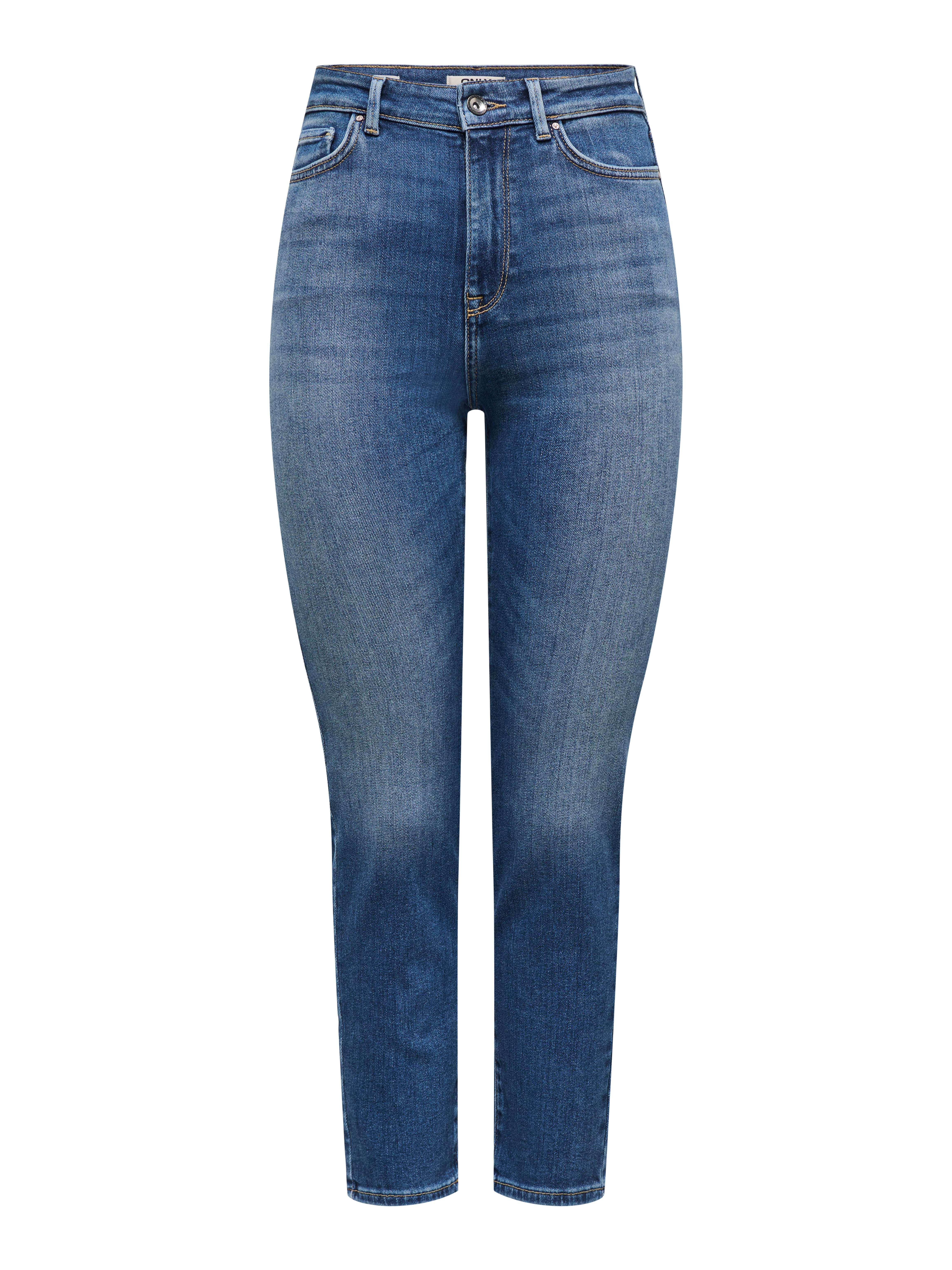 Thumbnail - Onlemily Hohe Taille Gerade Geschnitten Jeans
