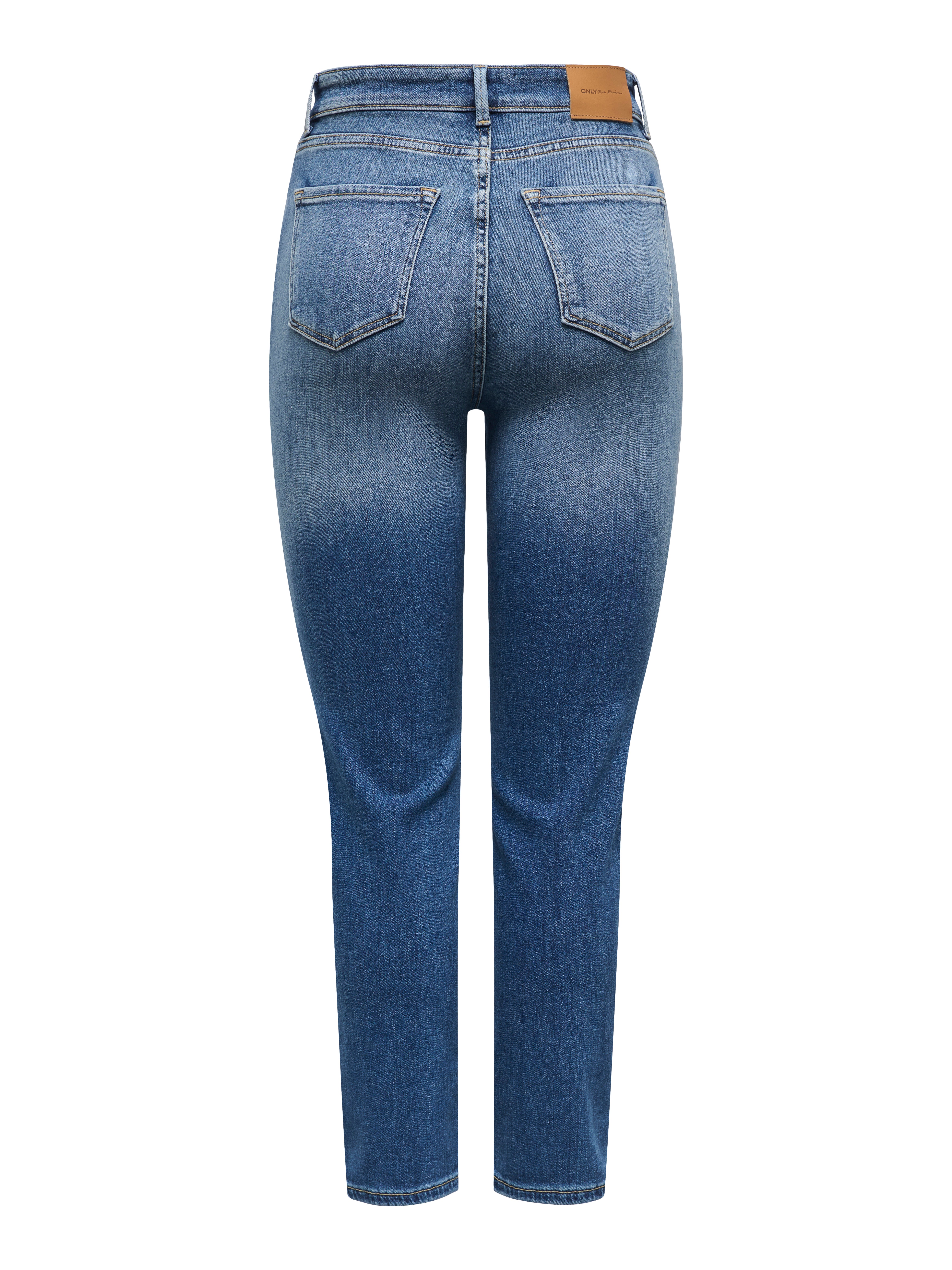 Thumbnail - Onlemily Hohe Taille Gerade Geschnitten Jeans